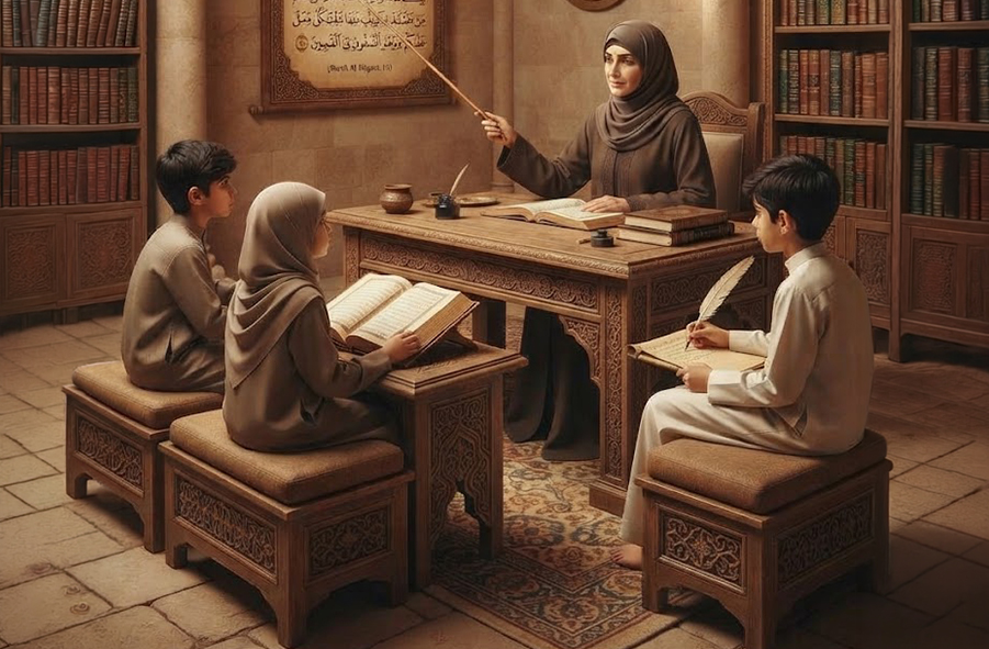 Illustration zum Islamunterricht, Stufe 5